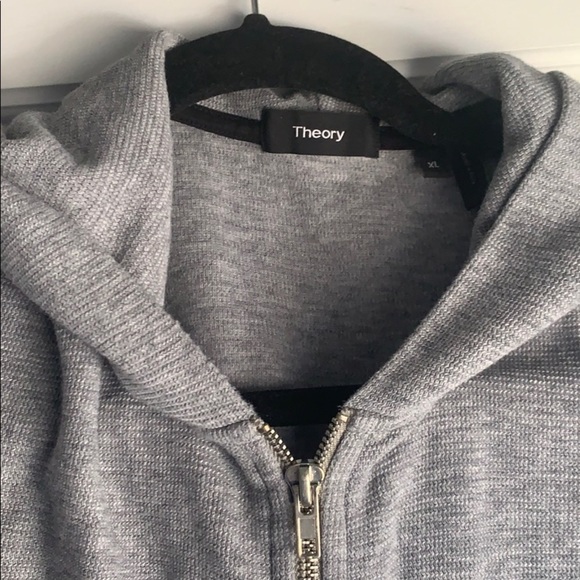 Theory Gray Zip-up Hoodie - Picture 8 of 8